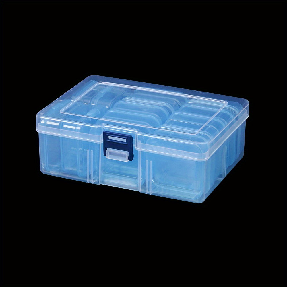 Transparent Plastic Beads Storage Box Set