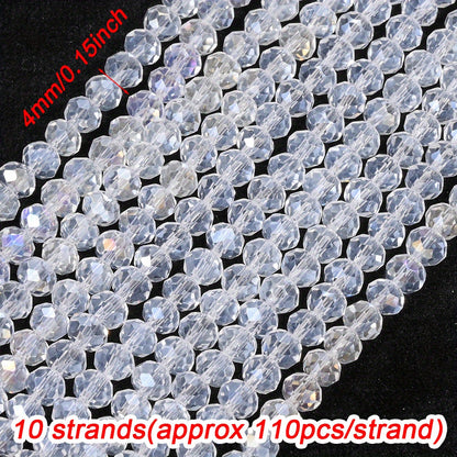 Resin AB Shiny Rhinestone Spacer Beads