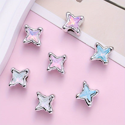 11.7x11.7mm Four-Pointed Star Beads