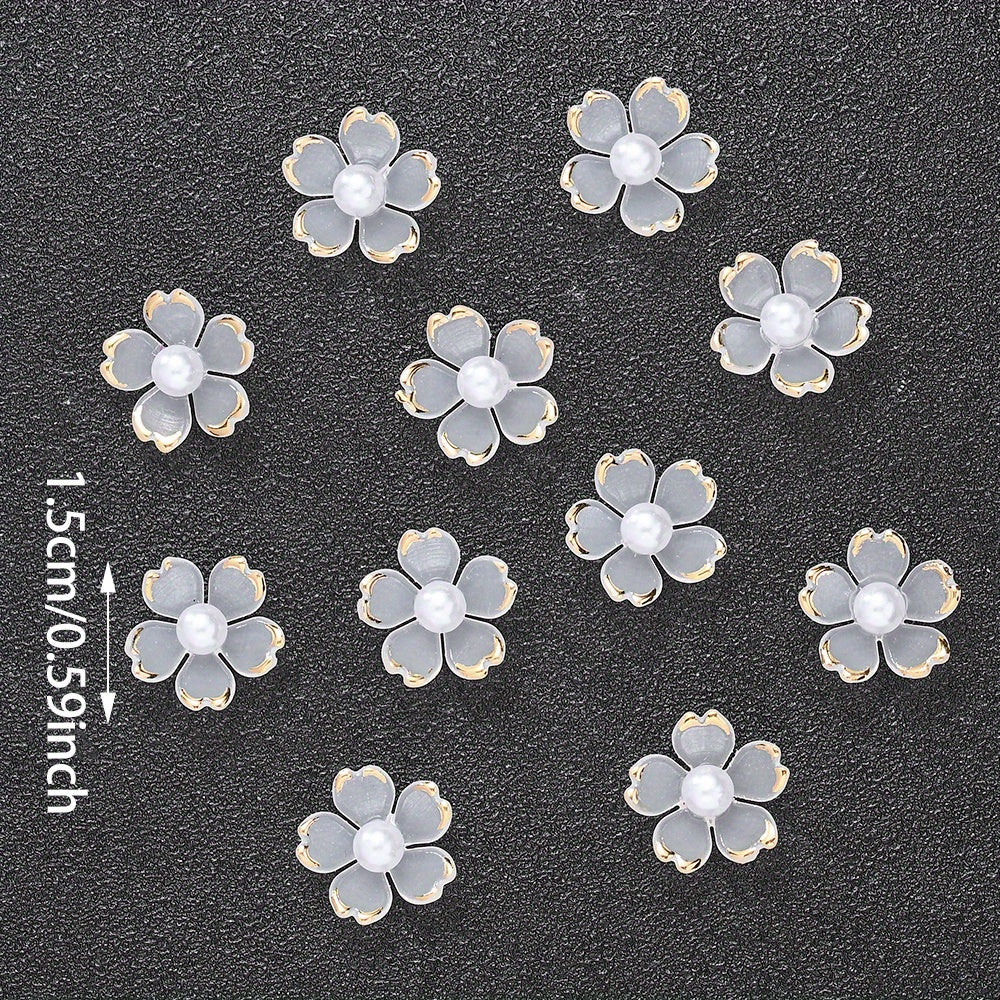 15mm Translucent Flower Acrylic Beads
