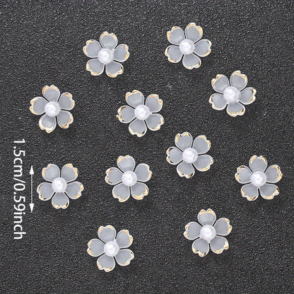 15mm Translucent Flower Acrylic Beads