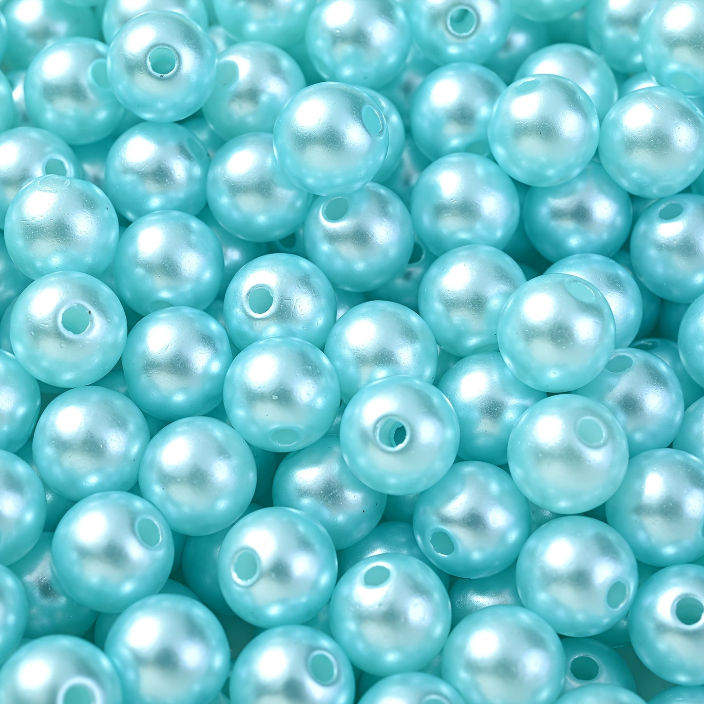 Multicolored Flat Geometric Acrylic Big Hole Beads
