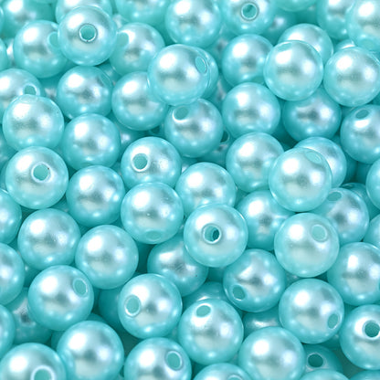 Multicolored Flat Geometric Acrylic Big Hole Beads