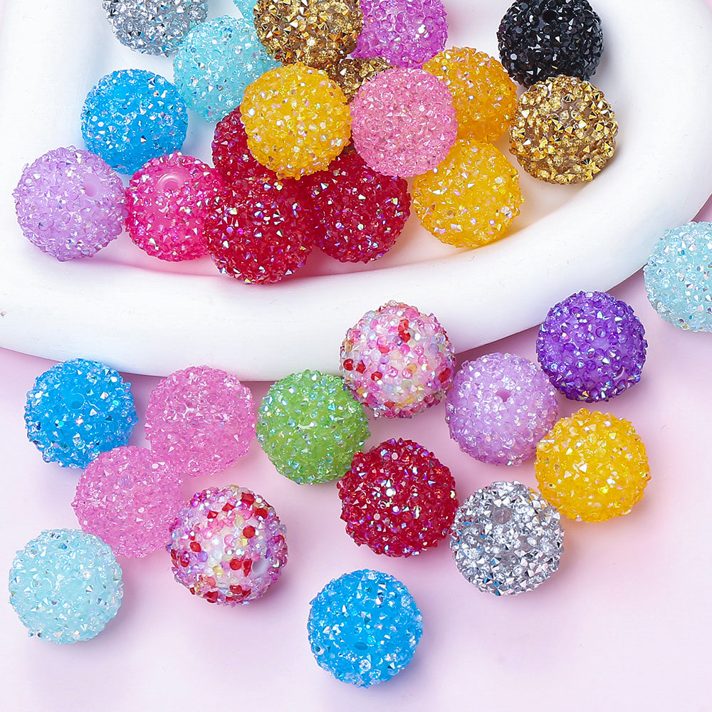 20mm Rhinestone Ball Spacer Beads