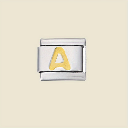 1pc 9x10mm A-Z Letter Link Module Bead