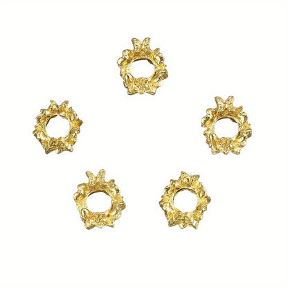 10x12mm Flower Alloy Spacer Beads