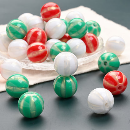 Christmas Mixed Color Acrylic Large Hole Beads
