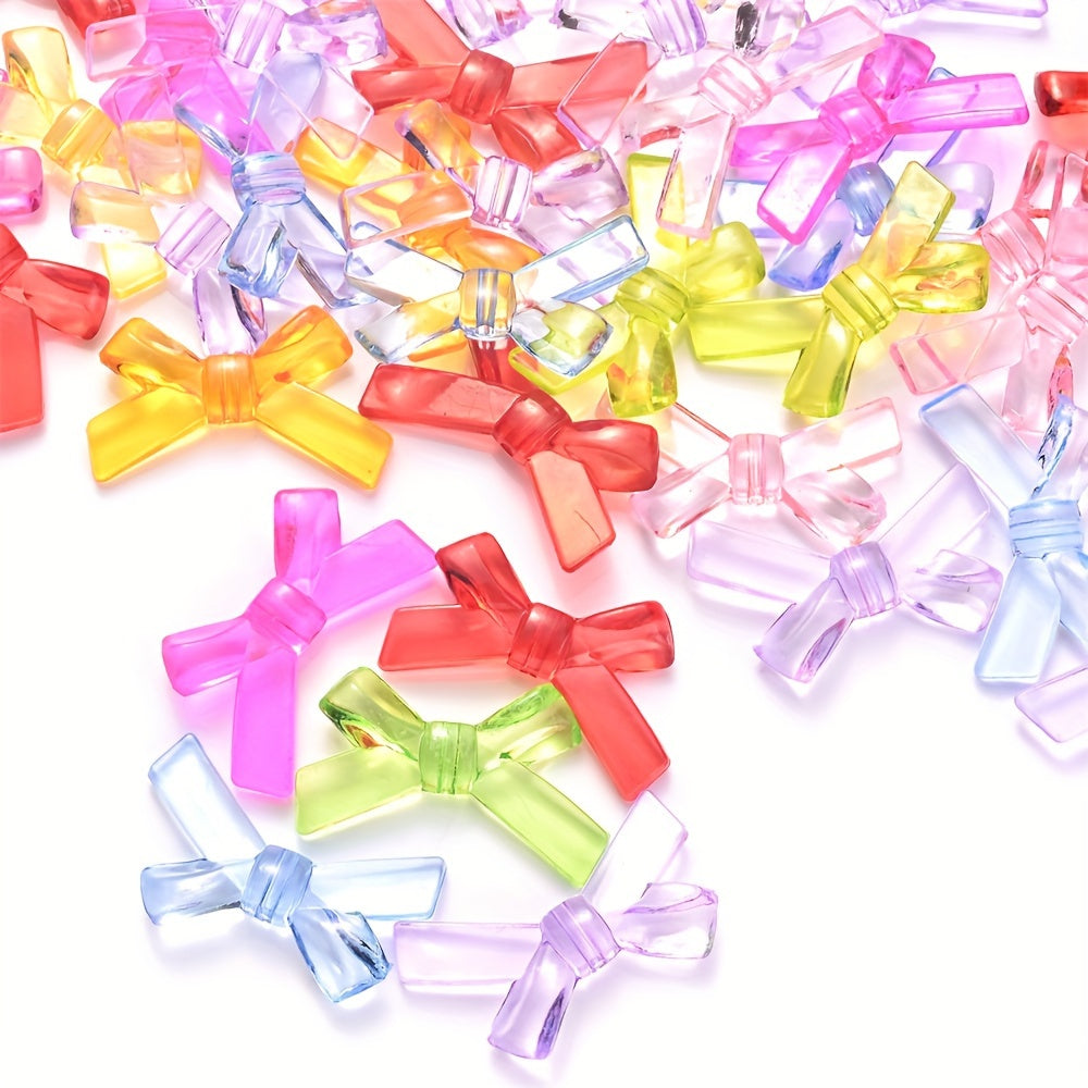 Multicolor Acrylic Shiny Bloom Rose Flower Spacer Beads