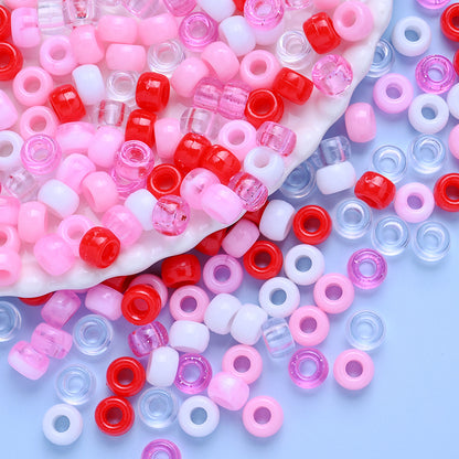 Pink Acrylic Pony Beads
