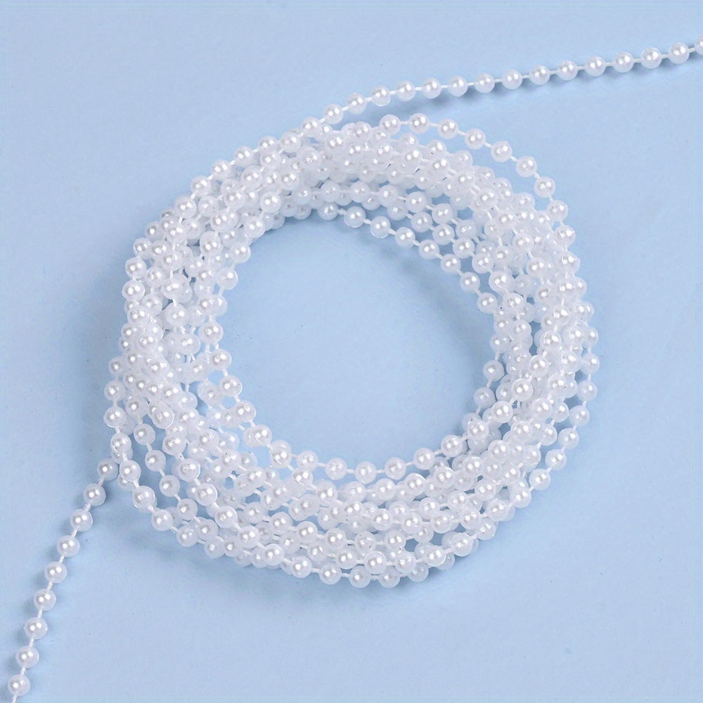 Pearl-Shaped Acrylic Spacer Beads