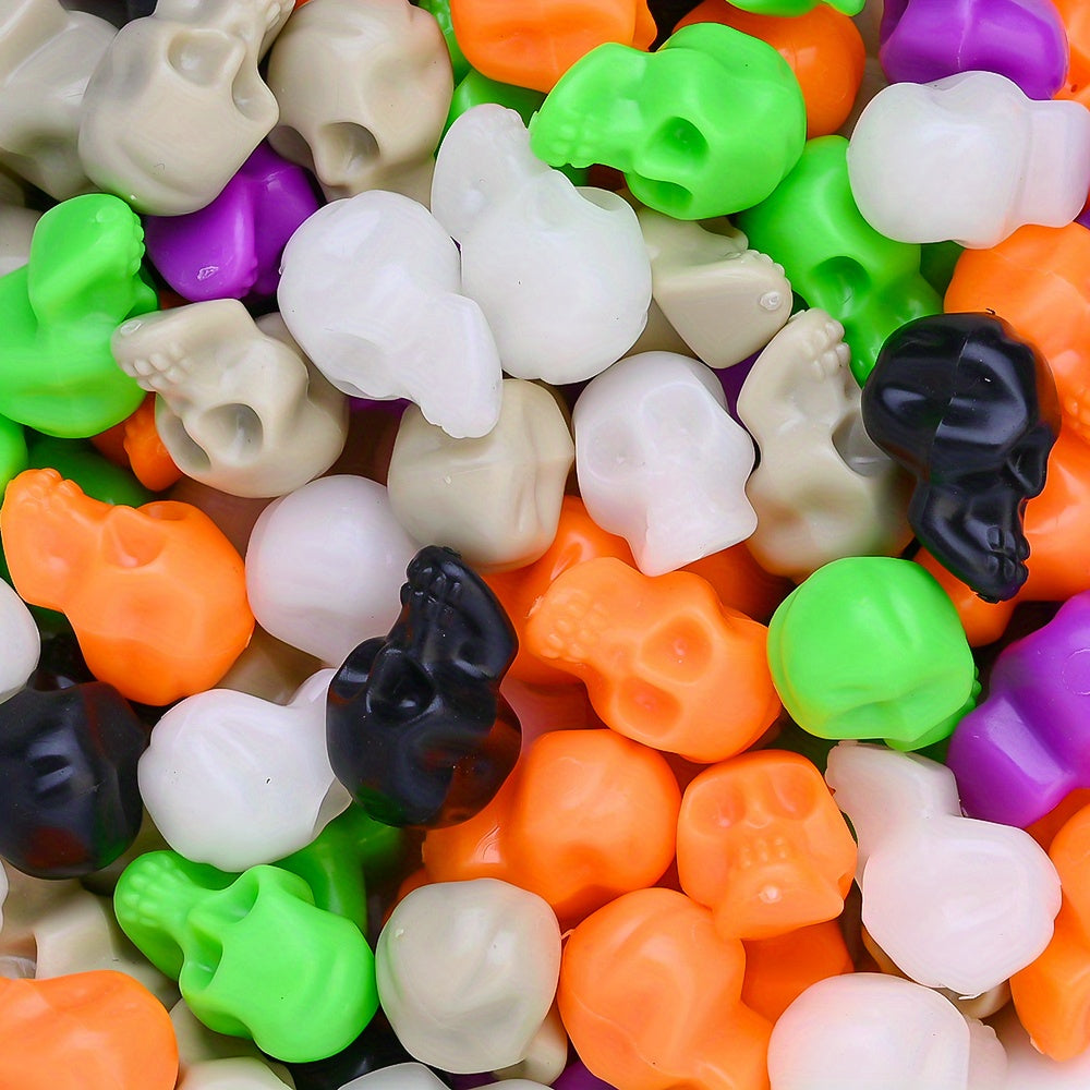 Halloween Plastic Skull Beads
