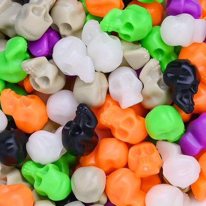 Halloween Plastic Skull Beads
