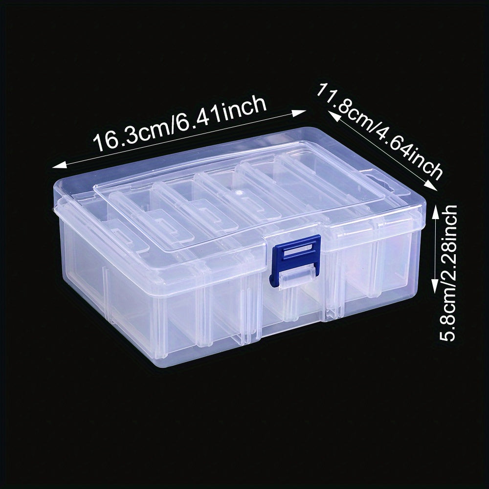 Transparent Plastic Beads Storage Box Set