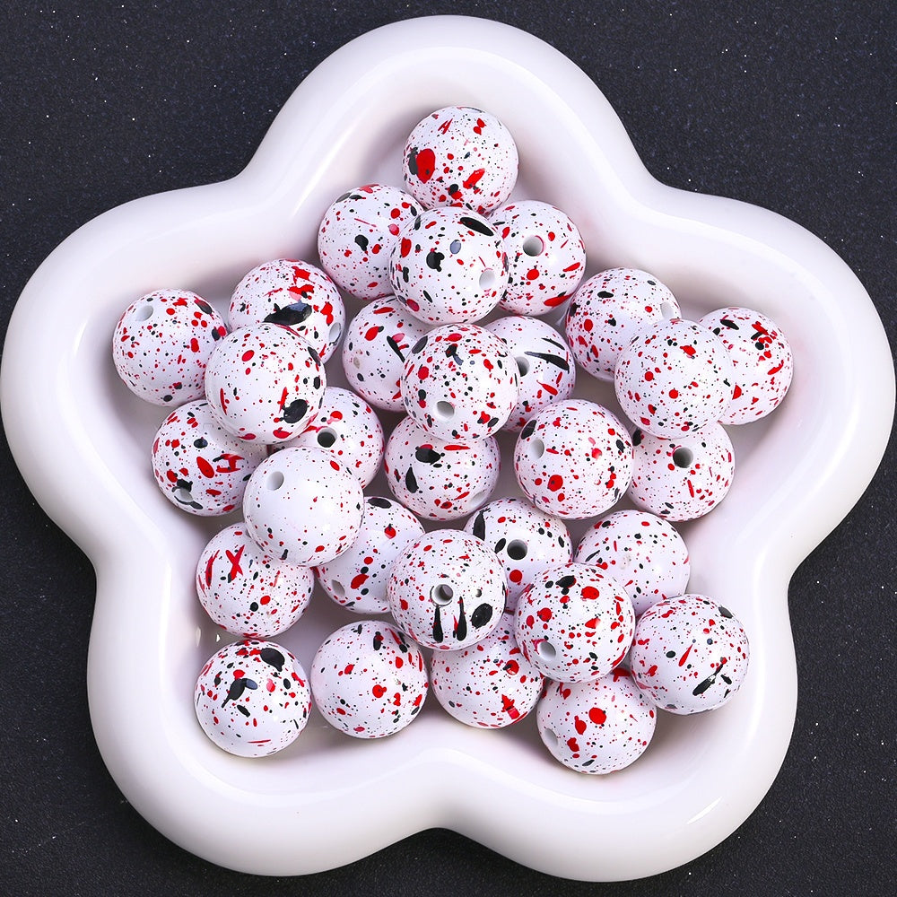 20mm Halloween Dinosaur Egg Acrylic Beads