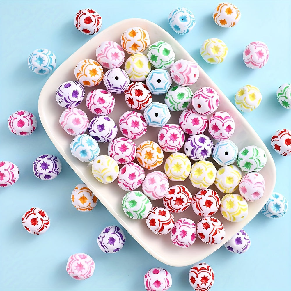 Daisy Flower Silicone Spacer Beads Set