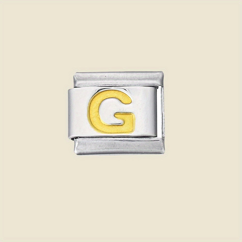 1pc 9x10mm A-Z Letter Link Module Bead