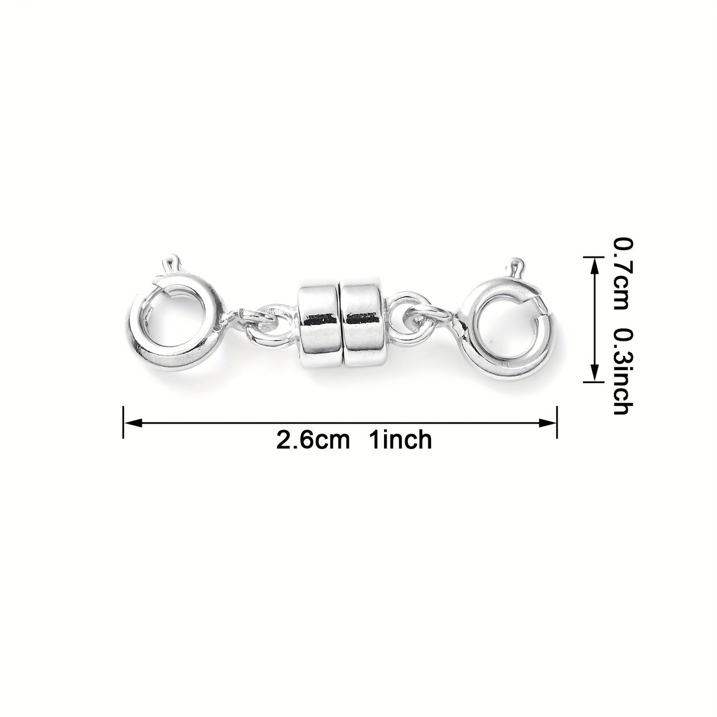 4pcs Magnetic Buckle with Lobster Clasp Connectors