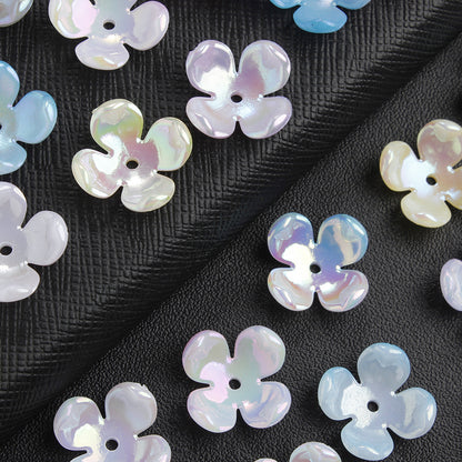 50pcs Four Petal Receptacle Beads