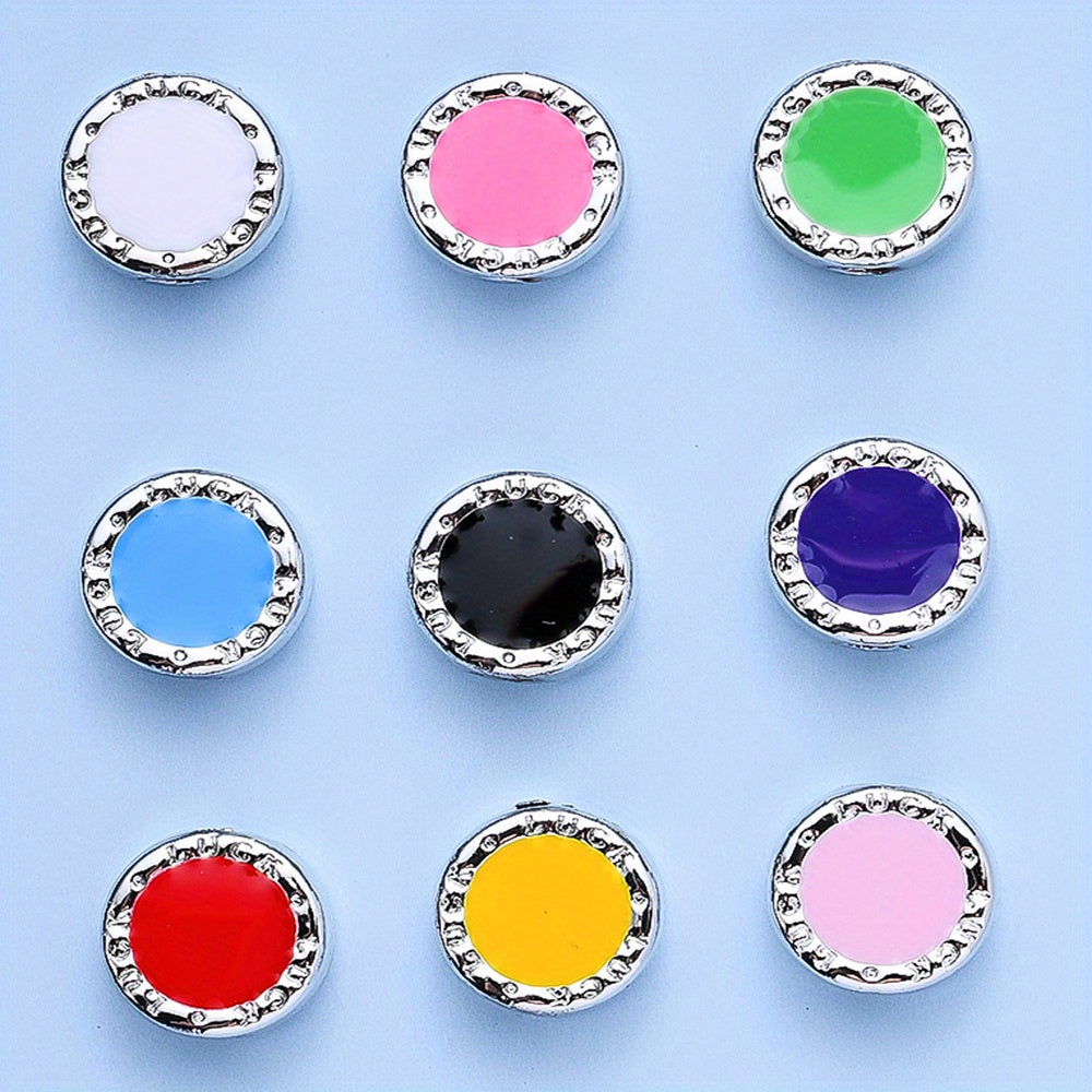 12×12.6mm CCB Flat Round Beads