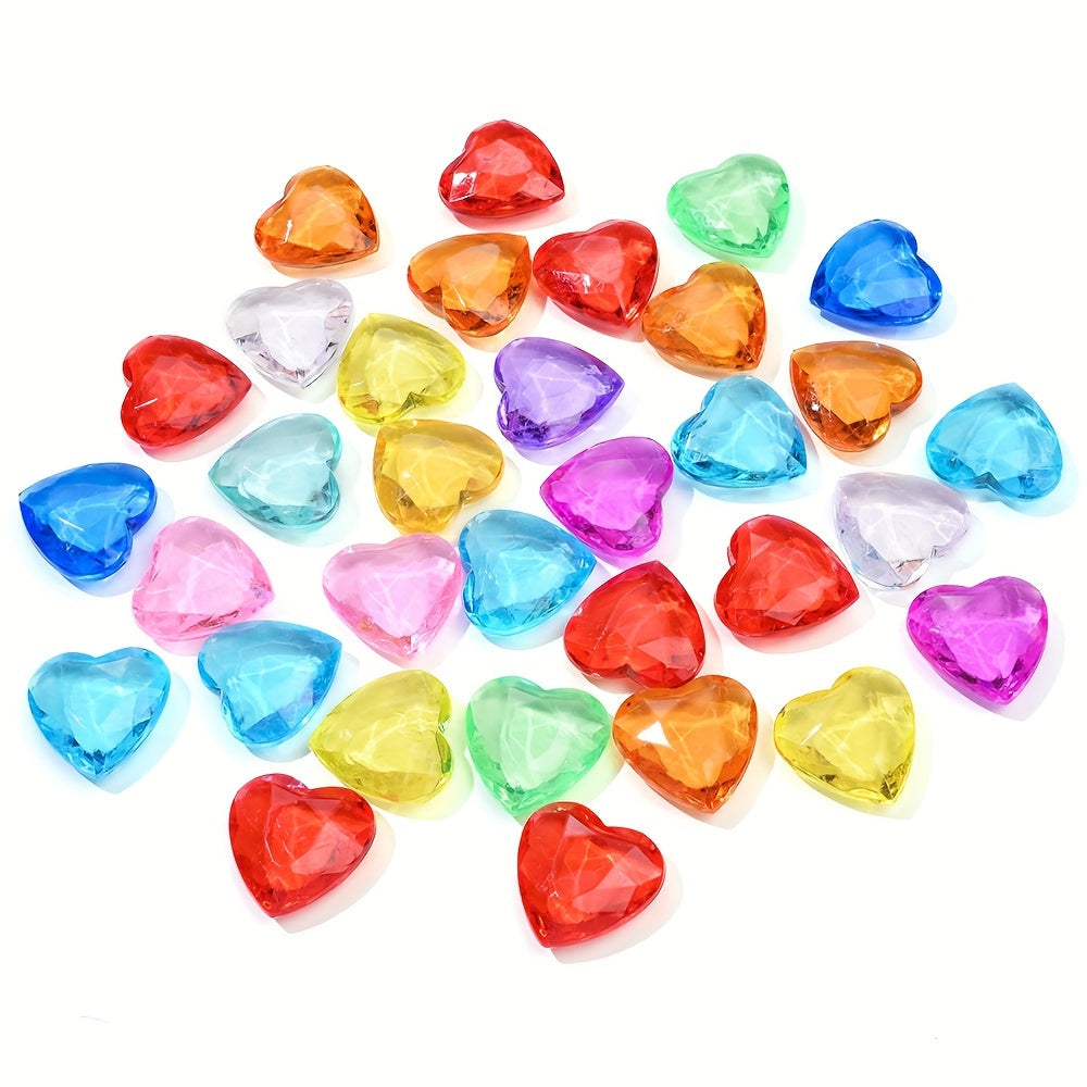 Colorful Five Petal Flower Acrylic Spacer Beads