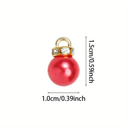 Christmas Imitation Pearl Pendant Beads