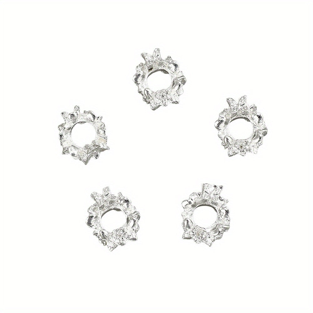 10x12mm Flower Alloy Spacer Beads