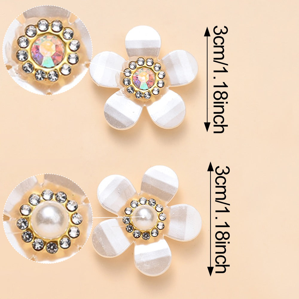 50-Piece Colored Acrylic Round Big Hole Loose Spacer Beads