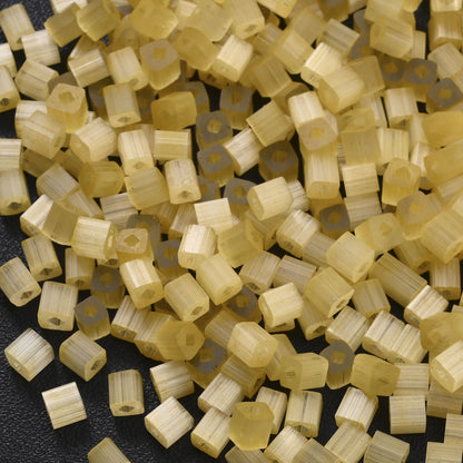 200Pcs Square Glass Beads For Jewelry Making 4MM Seed Beads & Beads Assortments DIY Handmade Bracelet Necklace Crafts Accessories