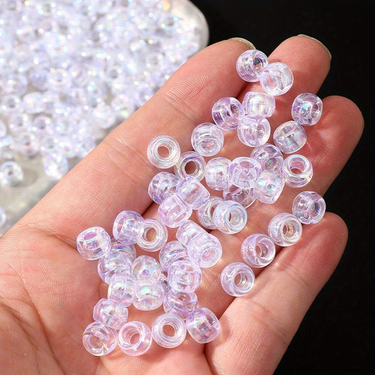 100pcs 5x9mm Transparent AB Acrylic Beads