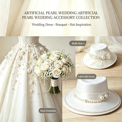 3300pcs 4-20mm Artificial Pearl Beads