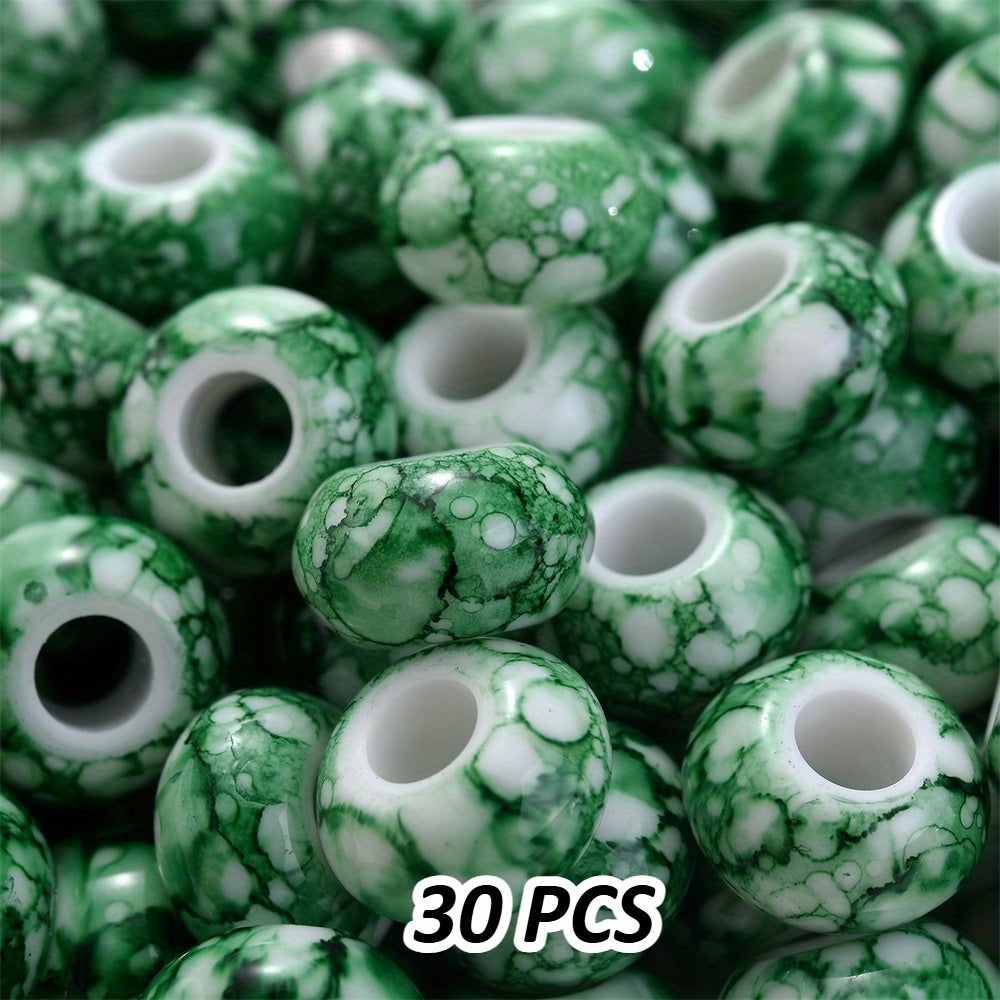 12x18mm Macaron Flocking Bear Vertical Hole Acrylic Spacer Beads