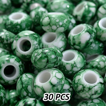 12x18mm Macaron Flocking Bear Vertical Hole Acrylic Spacer Beads