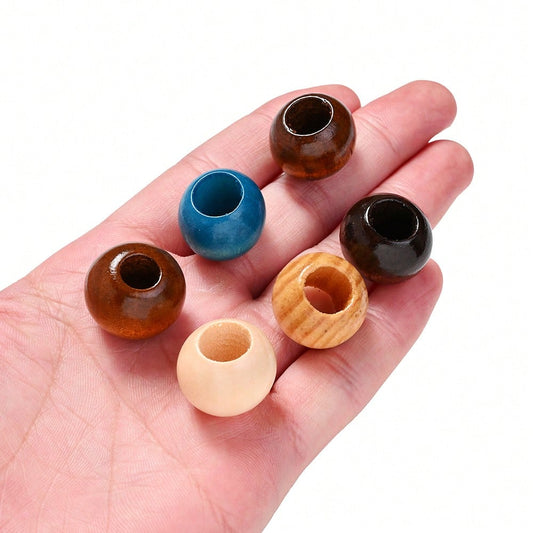 10/30/50pcs 16x20mm Natural Wood Beads