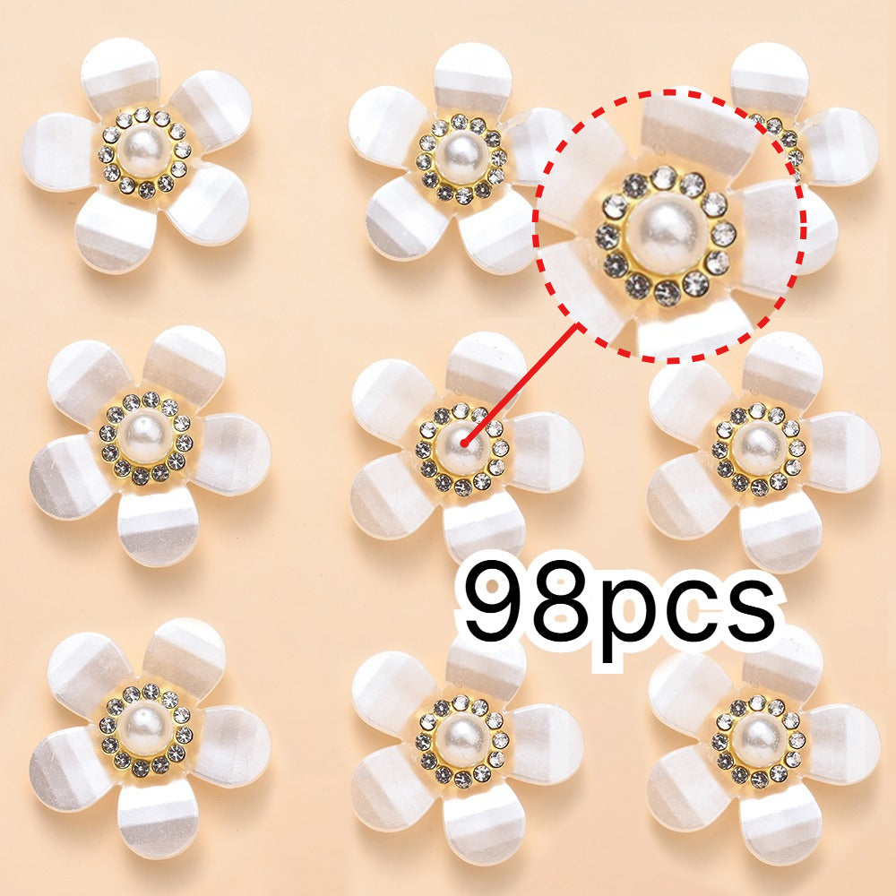 50-Piece Colored Acrylic Round Big Hole Loose Spacer Beads