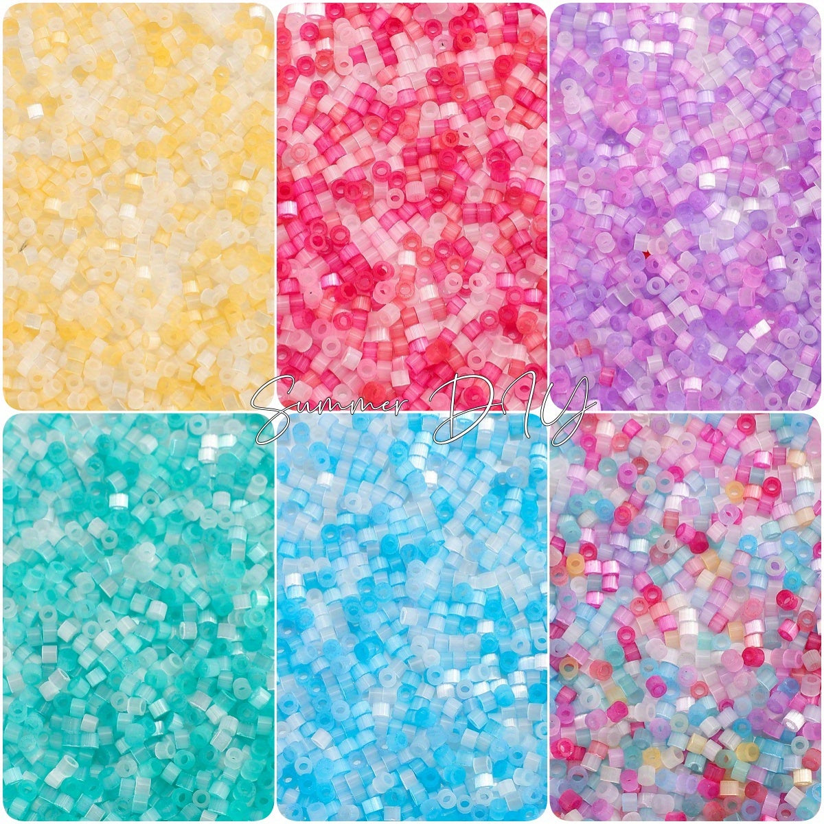 1000pcs Cat Eye Brushed Japanese Cylinder Beads