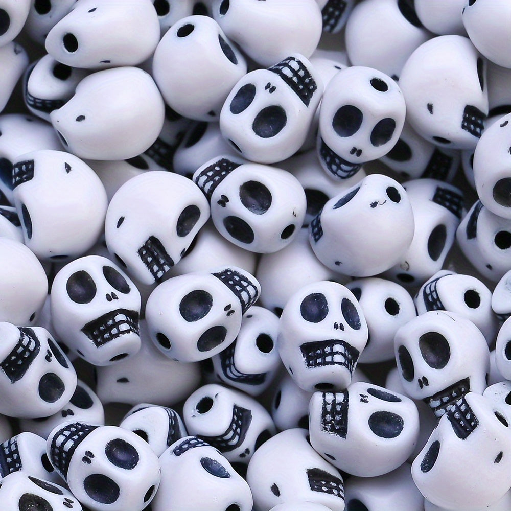 Halloween Acrylic Skull Beads