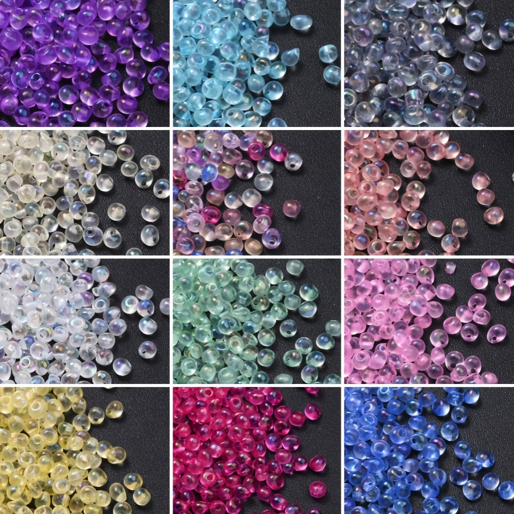 100pcs 5mm Water Drop Shape Glass Beads