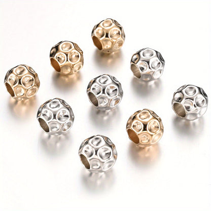 CCB Plastic Round Big Hole Beads