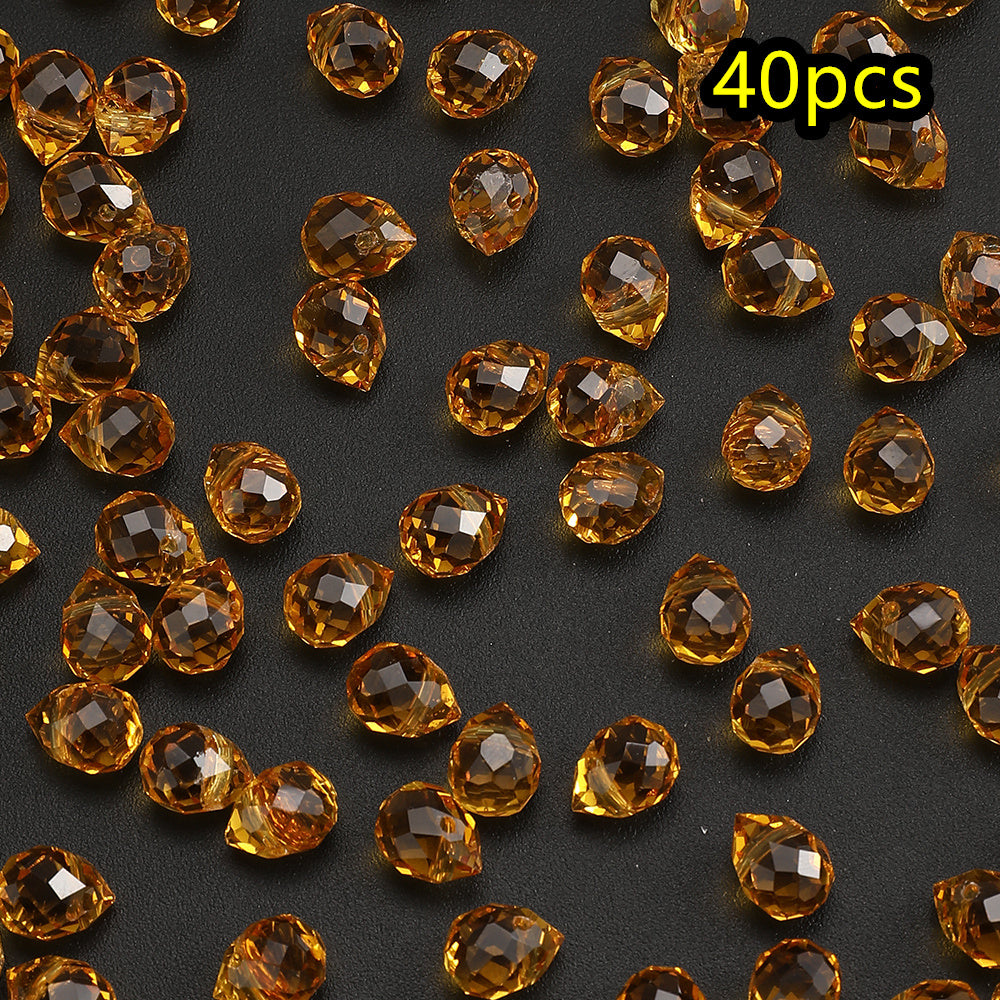 AB Color Faceted Strawberry Glass Beads