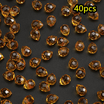 AB Color Faceted Strawberry Glass Beads