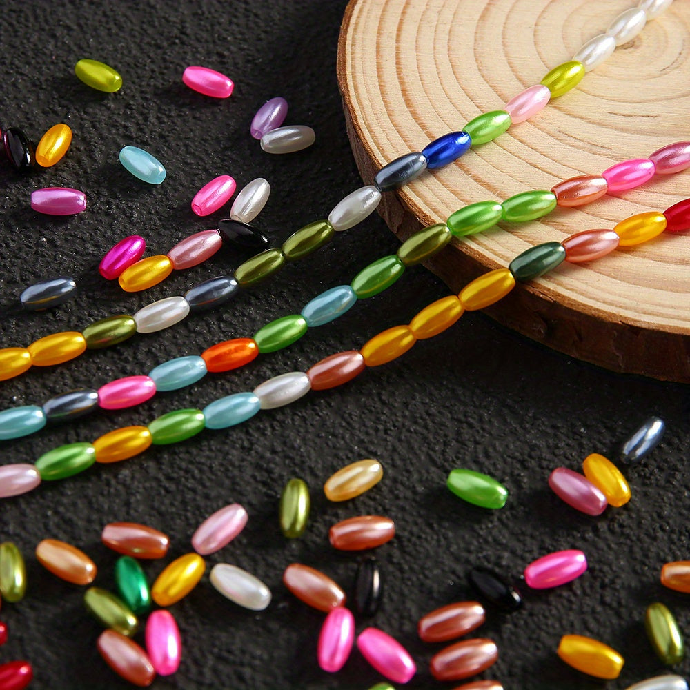 Multicolor Rice Spacer Beads