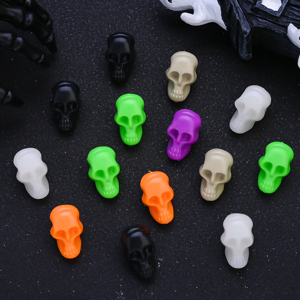 Halloween Plastic Skull Beads
