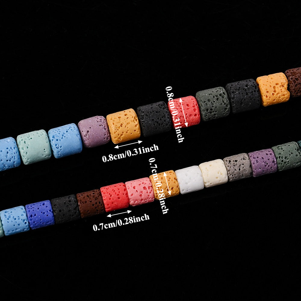 7/8mm Colorful Bohemian Round Cabochon Beads