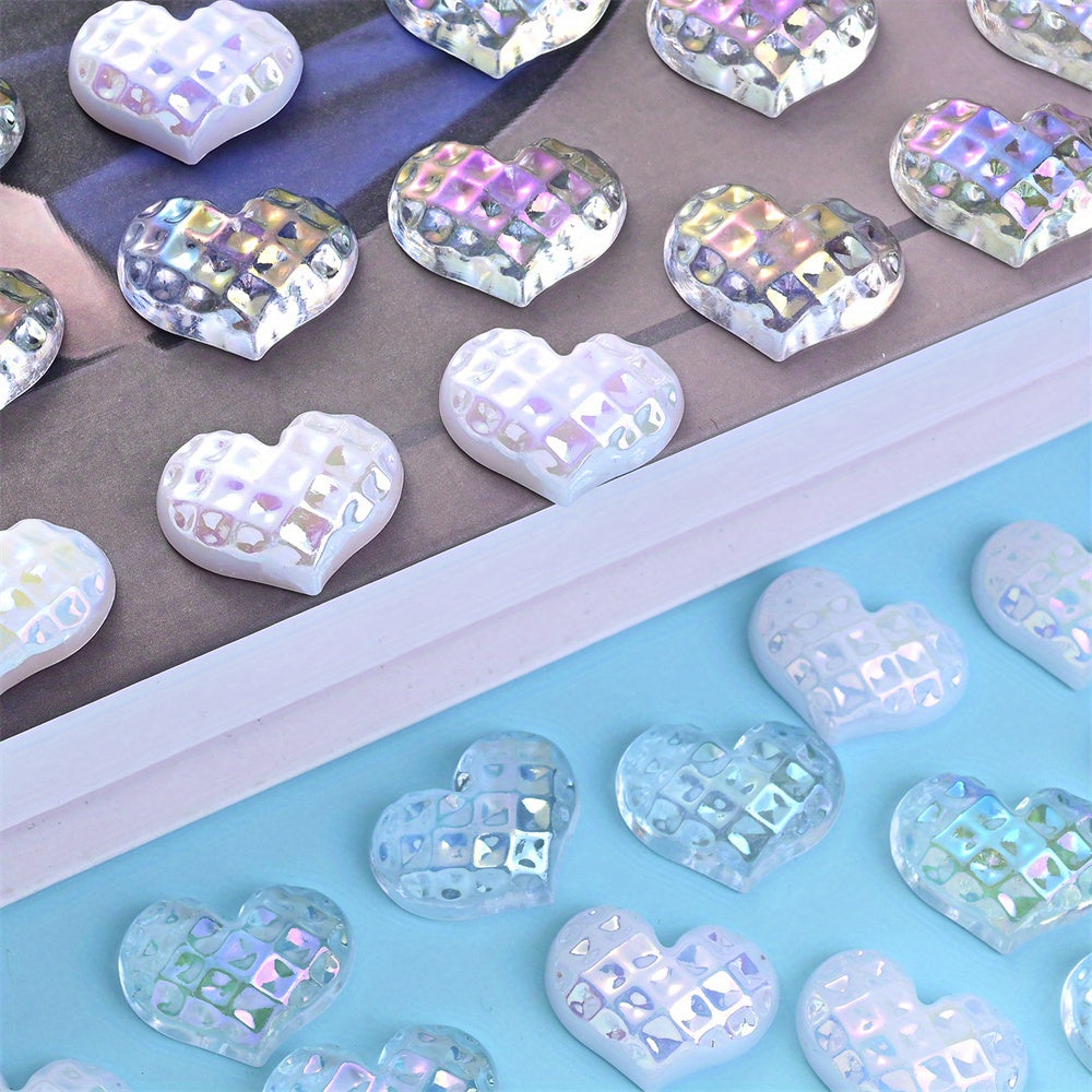 200-Piece Assorted Transparent Geometric Artificial Crystal Beads
