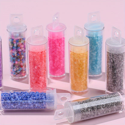 2.5mm Transparent Glass Rice Beads