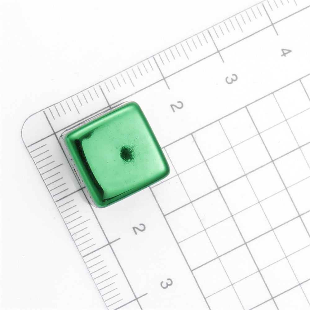 15mm Square Acrylic Pearl Beads