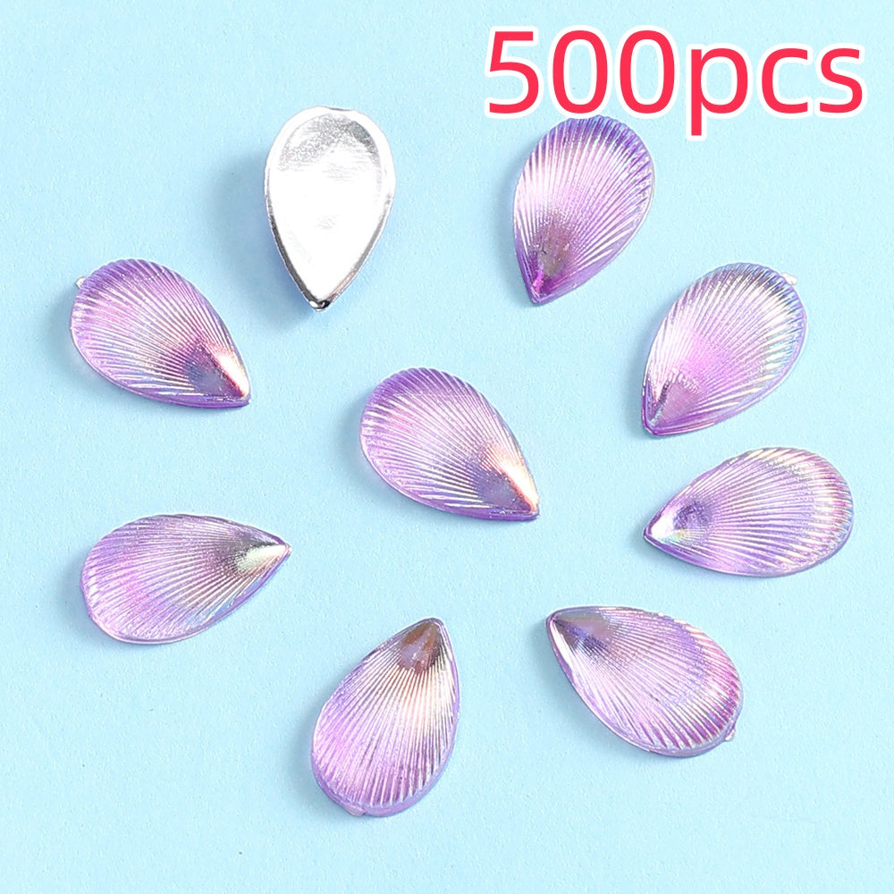 500pcs 8x12mm Waterdrop Resin Flatback Beads