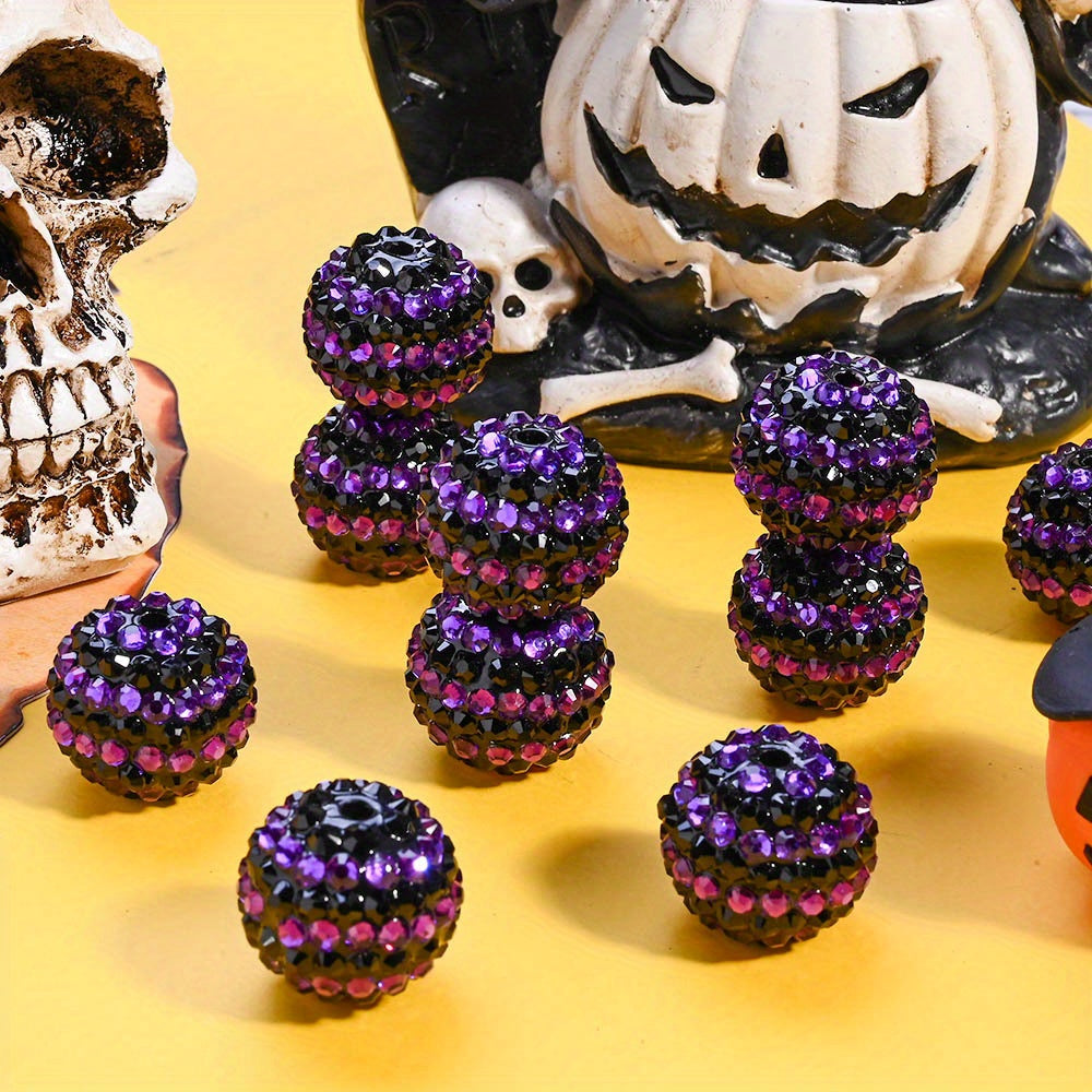 20mm Halloween Rhinestone Ball Beads