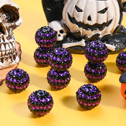 20mm Halloween Rhinestone Ball Beads
