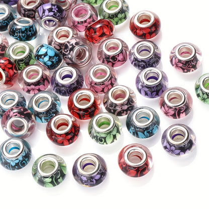 Gradient Watercolor Halo Acrylic Round Beads